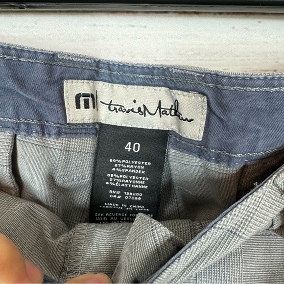 Travis Mathew TM men’s gray plaid size 40 golf casual shorts - Picture 5 of 5